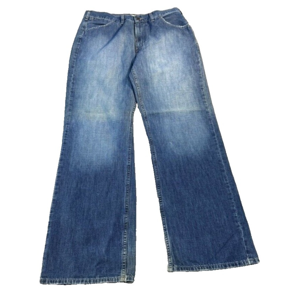 American Eagle Jeans Mens 36x32 Blue Straight Wide Leg American Baggy